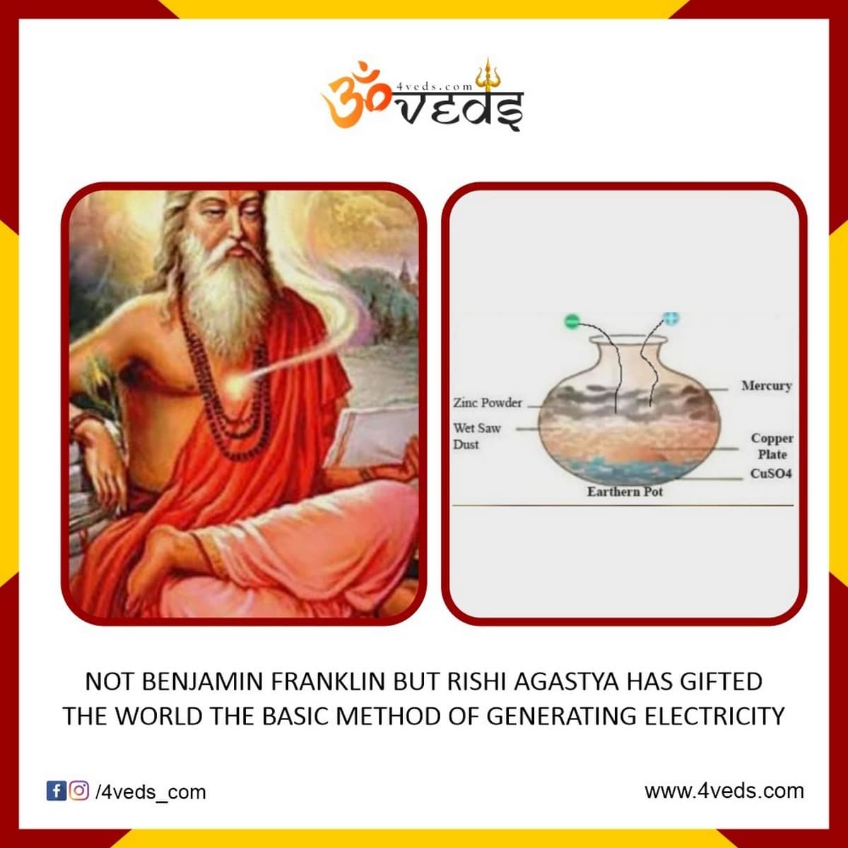 The Real Inventor Of Electricity Rishi Agastya