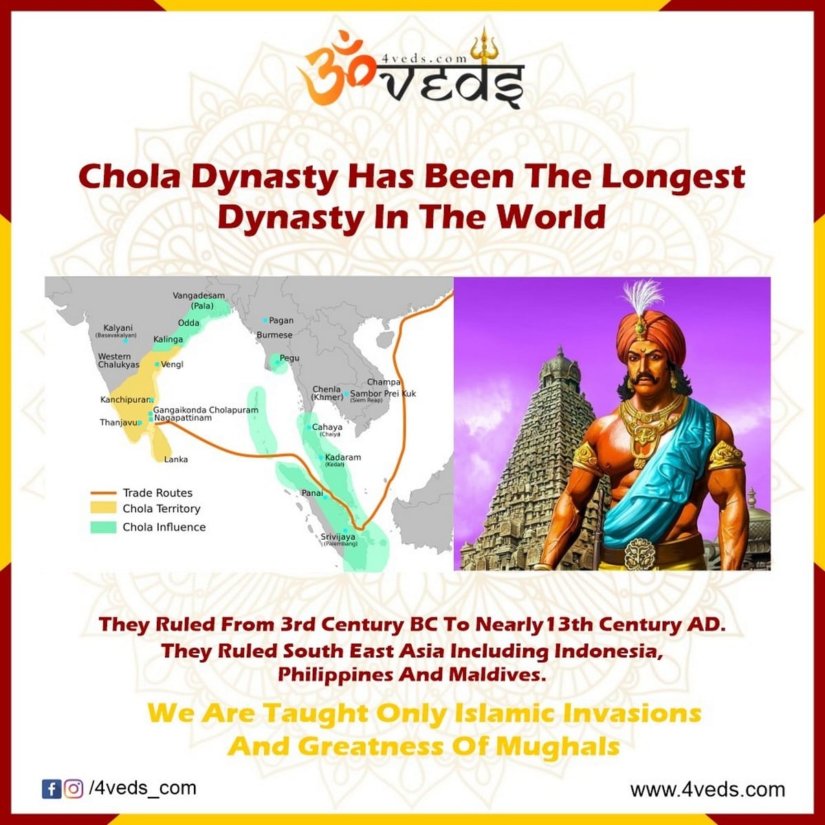 Chola Dynasty Longest Dynasty In The World So Far