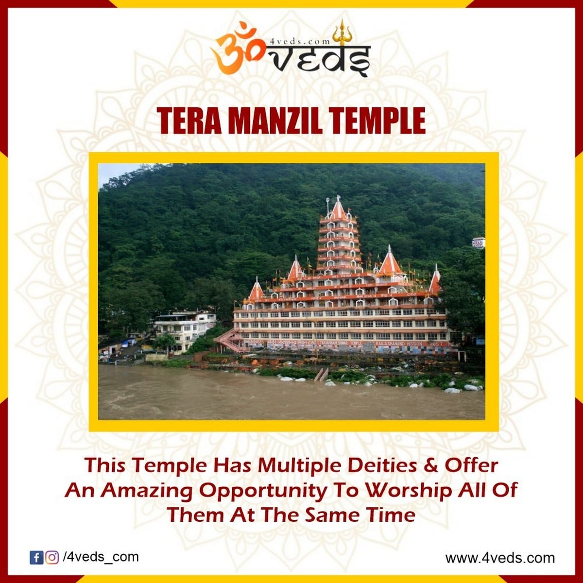Rich History Of Tera Manzil Temple In Rishikesh