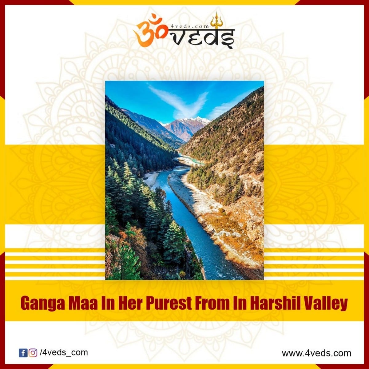 Where the purest form of Ganga us found