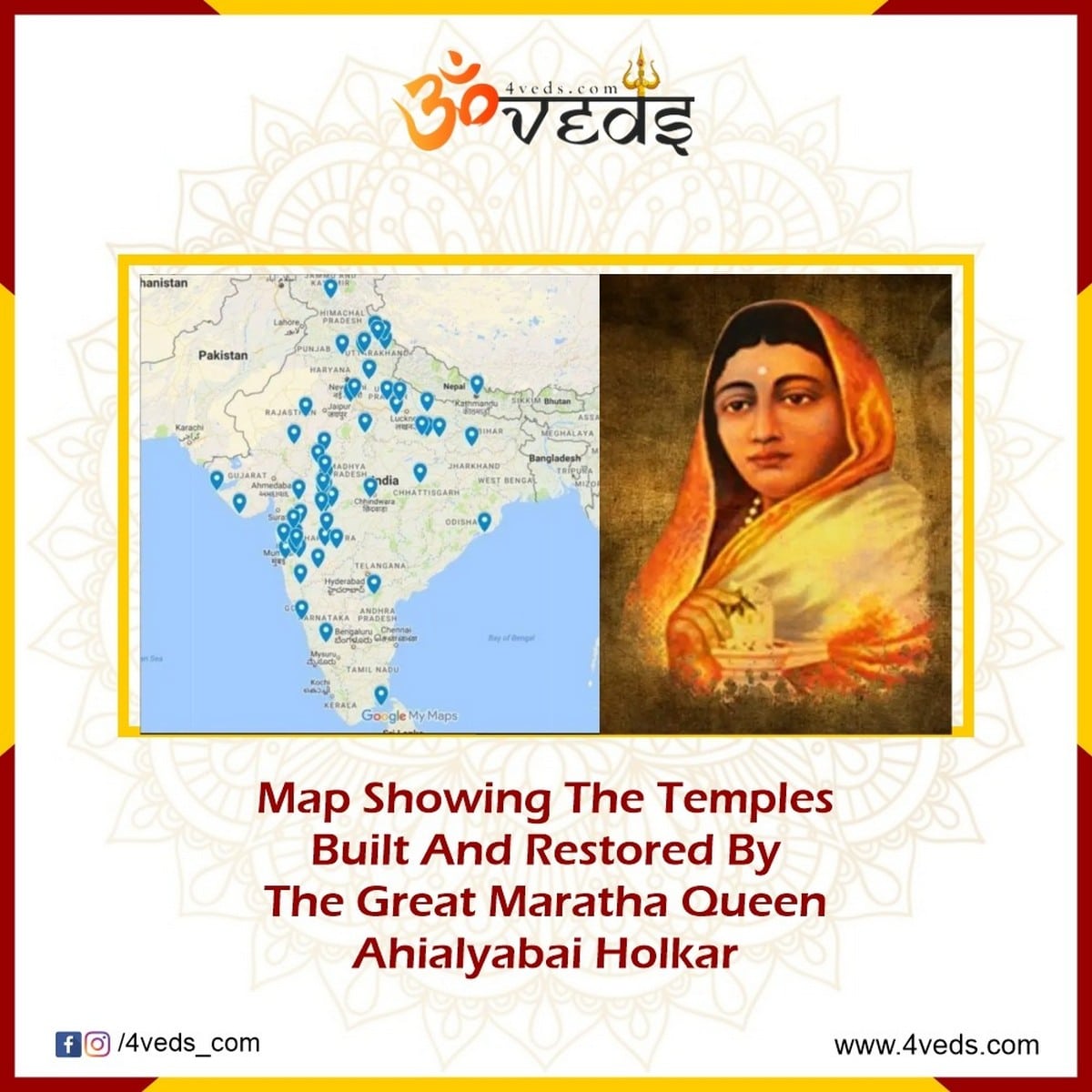 Ahilya Bai Holkar The Hereditary Noble Queen Of The Maratha Empire