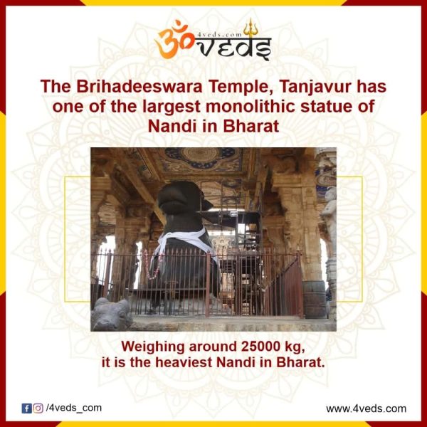 largest monolithic statue of Nandi in Bharat