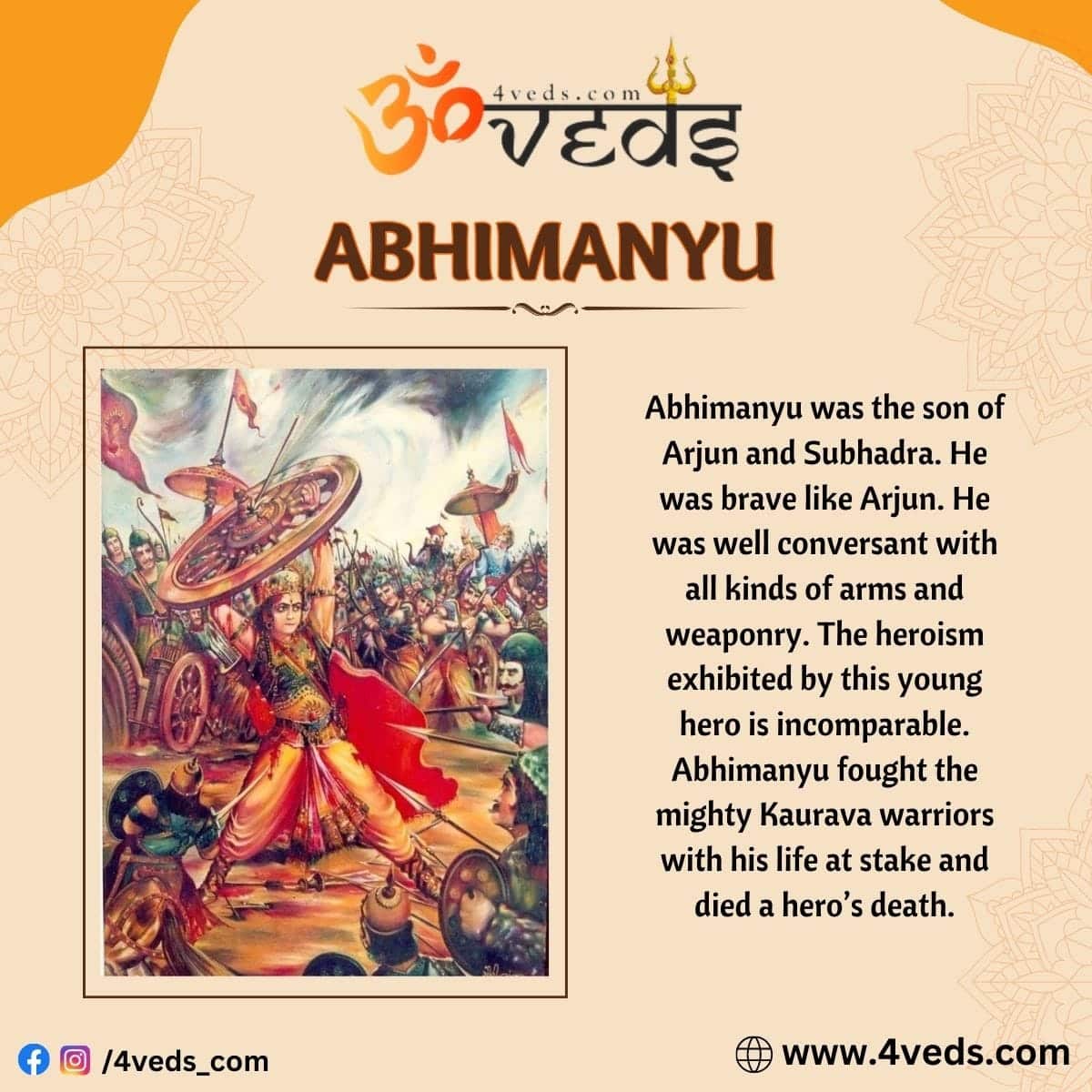 Abhimanyu Mighty Hero Of Mahabharata