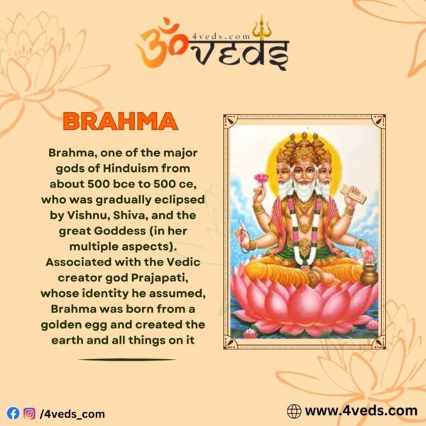 Brahma Is The Hindu God Of Creation 600x600 1
