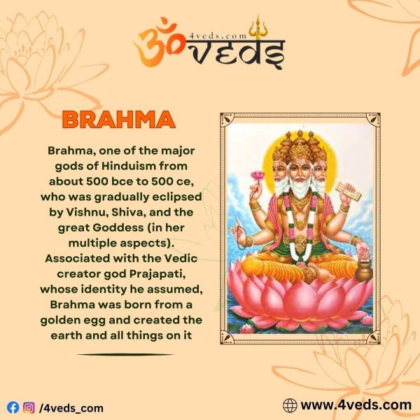 Brahma Is The Hindu God Of Creation