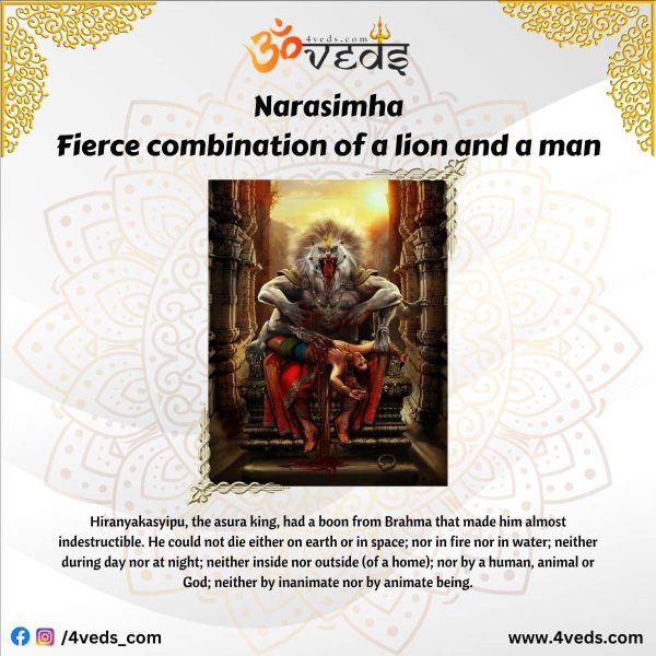 Narasimha Fierce Combination of Lion and A Man